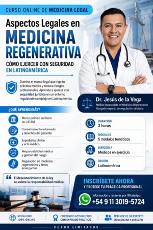 Aspectos Legales en Medicina Regenerativa
